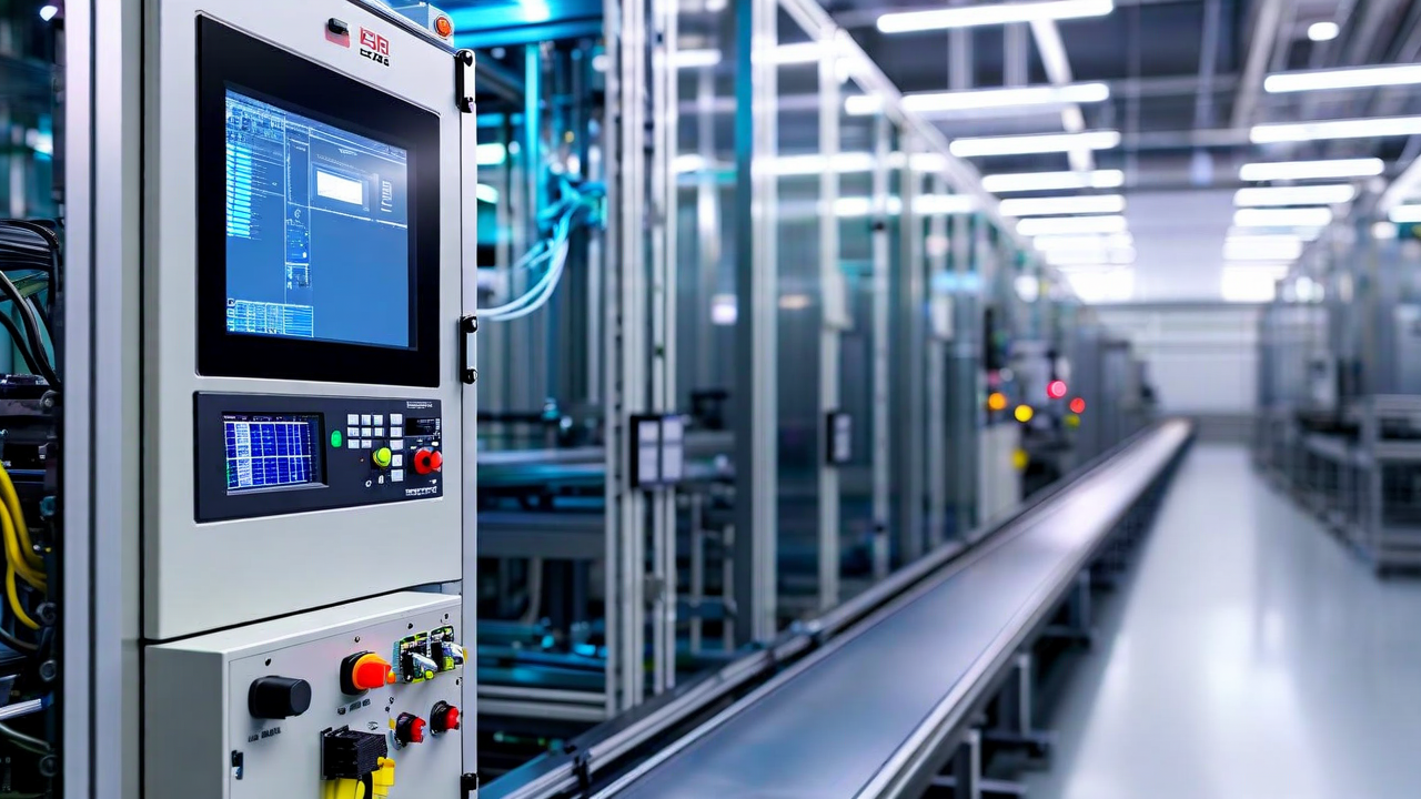 Edge computing unit mounted in electrical cabinet alongside conveyor inspection station